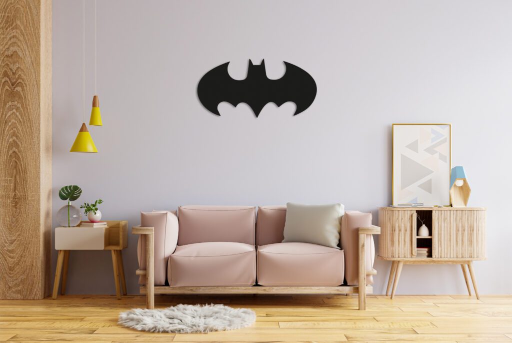 Interior living room wall mockup with pink sofa and decor.3d rendering